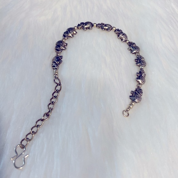 SOLD YEY !!  Handmade Lucky Elephant Charms Beaded Bracelet Gift For - Picture 6 of 7